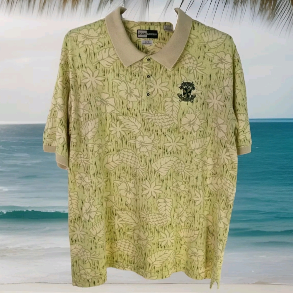 Vtg Golf Polo Hawaiian Dunes Maui Lani Large popover